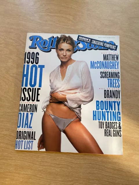 AUGUST 1996 #741 Rolling Stone Cameron Diaz sexy & HOT cover