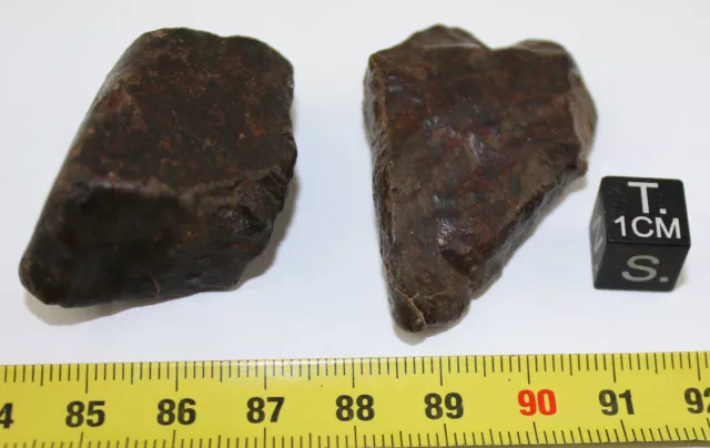Lotto Di 2 Meteorite Nwa Non Classificati (58.55 Grammi - 228)