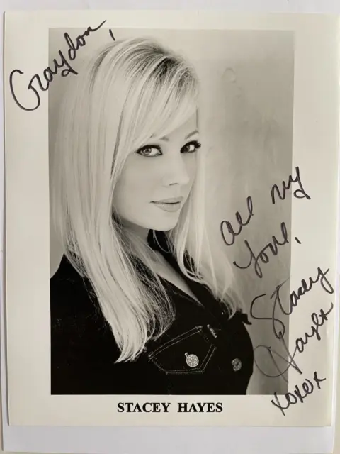 Stacey Hayes - Glamour Model - Original Hand Signed Autograph