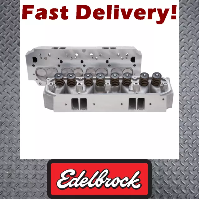 Edelbrock E-STREET 440 CYL HEADS CMPL suits Chrysler Trucks 400 (Low Block)