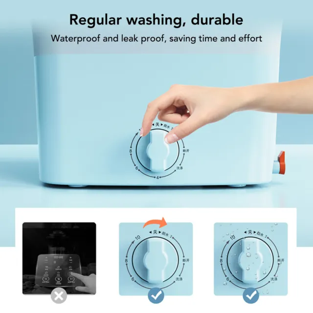 Machine à laver portative 6L/11L, mini laveuse pliable et
