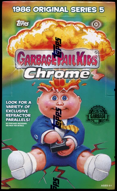 Topps GPK Garbage Pail Kids Chrome Series 5 Factory Sealed Hobby Box 24 Packs