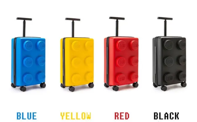 LEGO Suitcase Travel Luggage Carry Bag 35L Signature Brick Red Blue Yellow Black