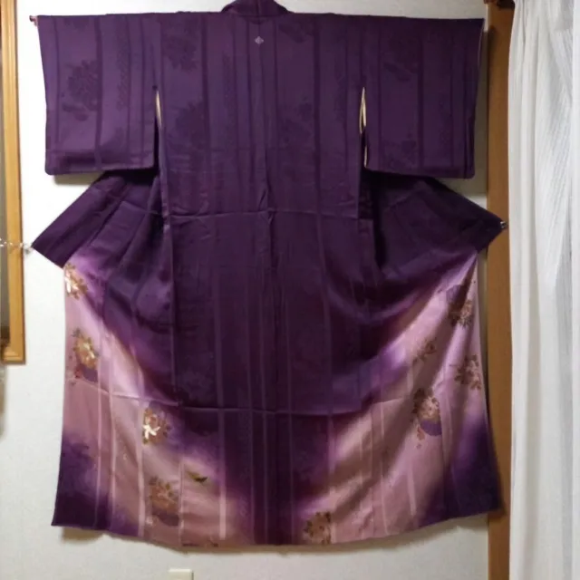 Exquisite! Taisho Showa Antique Vintage Japanese Houmongi Kimono