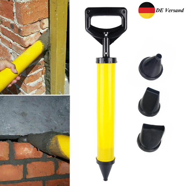 Fugenpistole Mörtelpresse Für Mörtel Handmörtelpumpe Mörtelspritze Mit 4 Düse DE