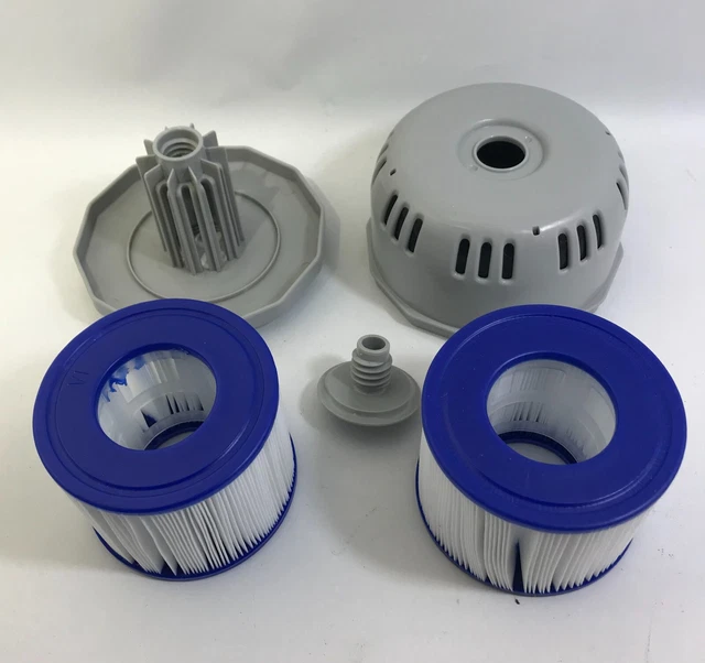 Ricambio Schermo Detriti Per Coleman Lay-Z-Spa P00260: Filtro Per Vasca Idromassaggio, 2 Pezzi Grigi