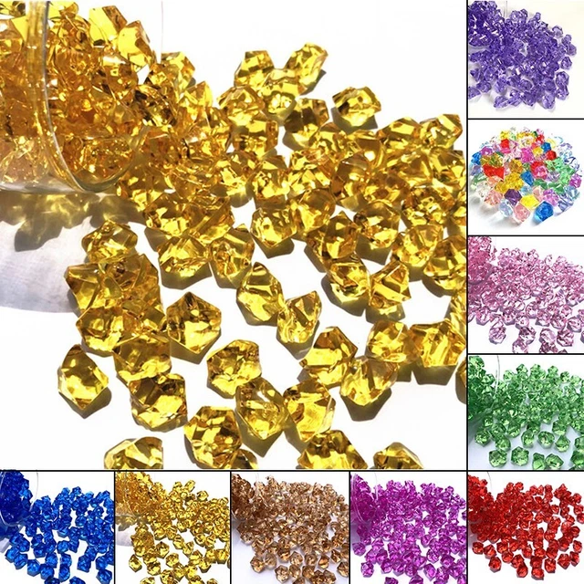 150PC ACRYLIC STONE Ice Rocks Table Scatter Confetti Vase Filler Fish
