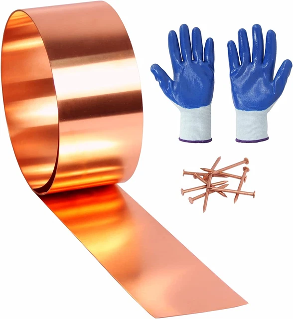 Copper Flashing 99.95% Pure - 16 Oz 24 Gauge 0.5Mm Thickness - 10 Feet Length Co