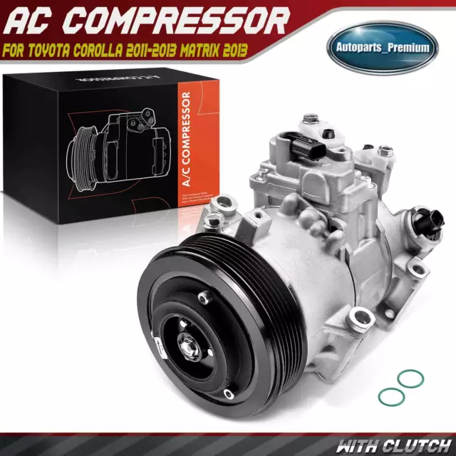 AC Compressor with Clutch for Toyota Corolla 11-13 Matrix 13 L4 1.8L 8831002710