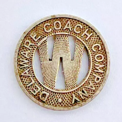 Vintage Wilmington Delaware Coach Company Token Good for One Fare Collectible-A5
