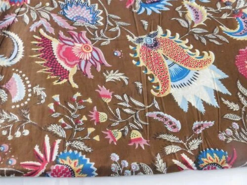 Indien 100% Coton Tissu Fleur Couture Écran Imprimé Sanganeri Course Artisanat