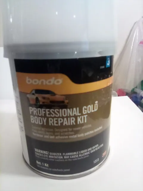 NEW Bondo Professional GOLD Body Repair Kit Stage 2 Fill 3M (1 Qt)-FREE SHIPPING