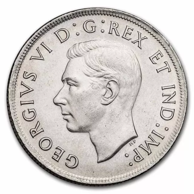 1937 Canada Silver Dollar George VI BU 2