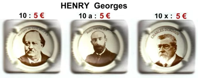 A L UNITE 🙂 Capsule de champagne HENRY GEORGES (a l unite!!!!)