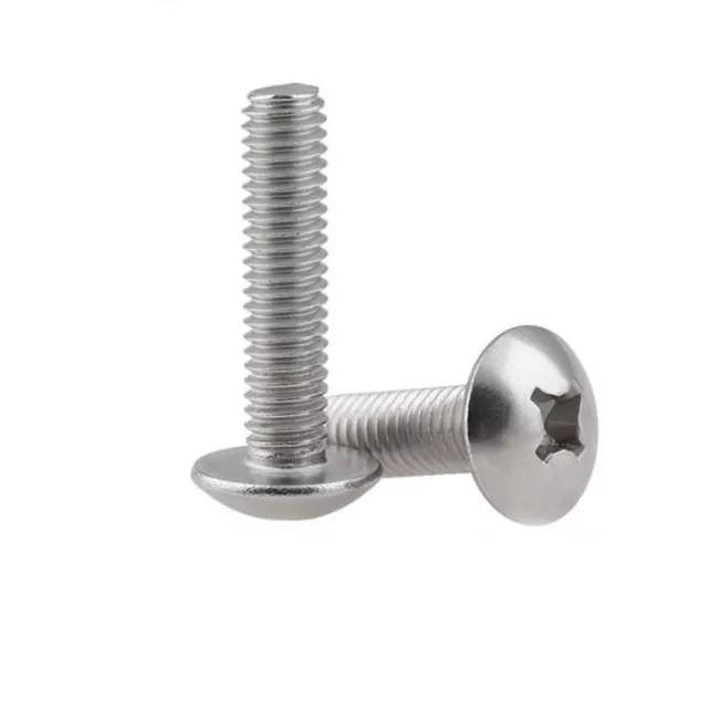 M4-M8 Phillips Drawer Knobs Pull Handle 304 Stainless Steel Truss Head Screws