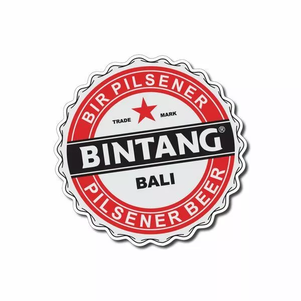 Bintang Sticker / Decal - Pilsner Beer Mancave Bar Bali Shed Tap Sign Car