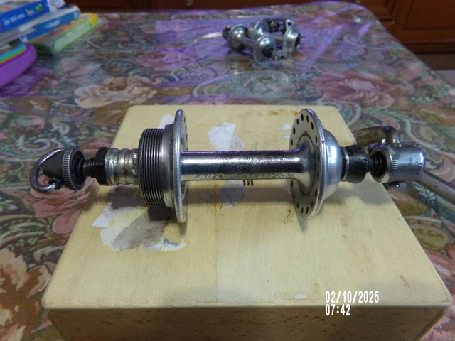 Paire De Moyeux De Roue Avant/arrière Acier Vélo Vintage - 36 Trous - Époque Héroïque