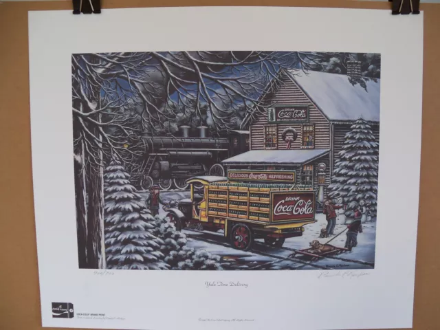 1999 Coca Cola Limited Edition Fine Art Print Signed Pamela C. Renfroe #750/750