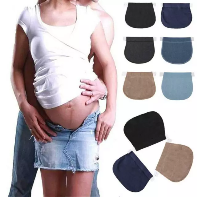 3 pièces maternité grossesse taille réglable jean pantalon ceinture ceintures 2