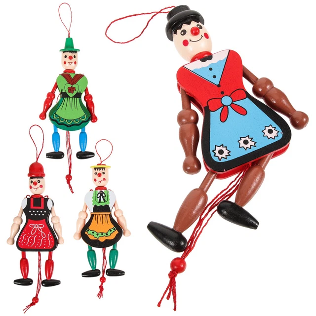 2 count string marionette clown hand dolls adorable design child 16 88