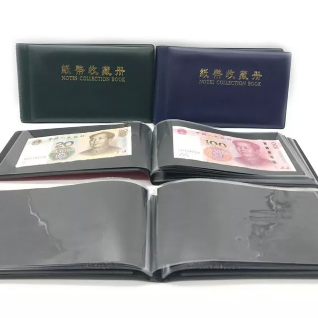 30 Pages Paper Money Collection Album Collection Money Banknote Protective.KX
