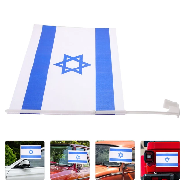 4 Pcs Rearview Mirror Decoration Israel Country Flag Banner