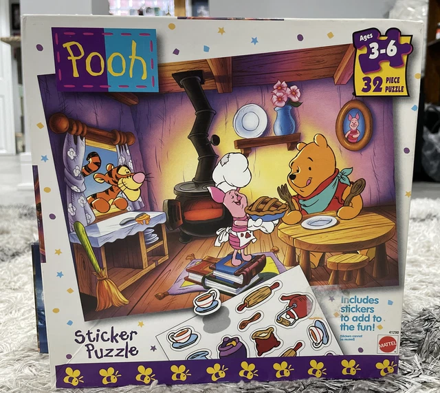 DISNEY WINNIE THE Pooh Mattel Sticker Puzzle 32 Pieces VTG 1997 NEW £24 ...