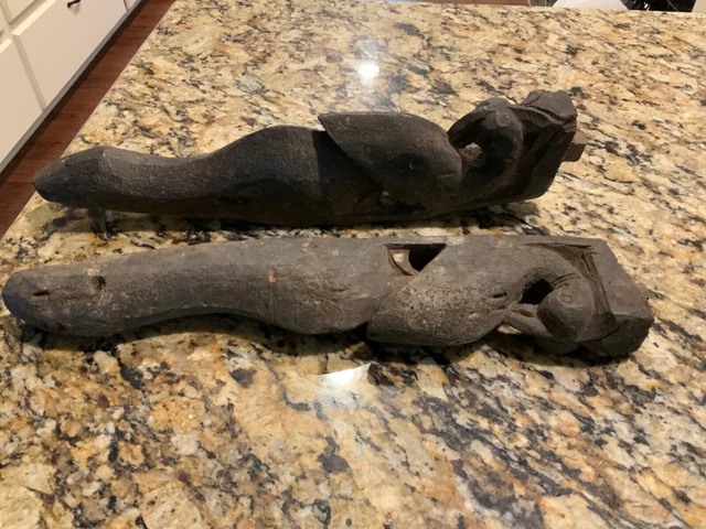 VTG Shelf Wall Bracket Corbel Pair Bird Home Decor Architectural Salvage Old