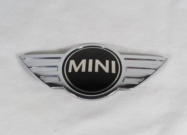 MINI COOPER HOOD EMBLEM CLUBMAN S JCW GENUINE OEM FRONT CHROME BADGE