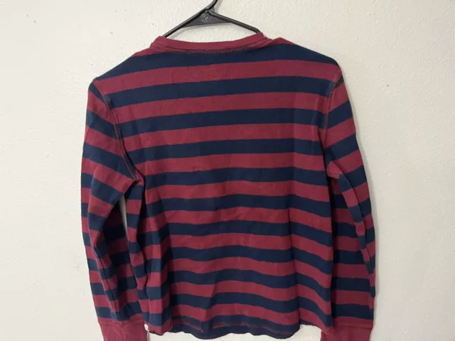 Gap Kids Long Sleeve Striped T-Shirt Red Navy XL 14-16 Boys 3