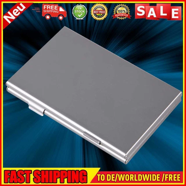 Caja protectora de tarjeta de memoria caja de almacenamiento de aluminio accesorios para tarjetas SD/SDHC/MMC