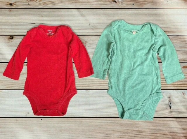 Carter's Baby Girls Lot 2 One Piece Bodysuits Size 3 Months BEAUTIFUL CONDITION