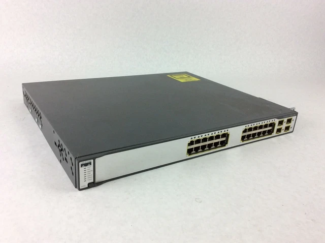 CISCO CATALYST WS-C3750G-24TS-S1U 24 Port Gigabit Network Switch $87.99 ...