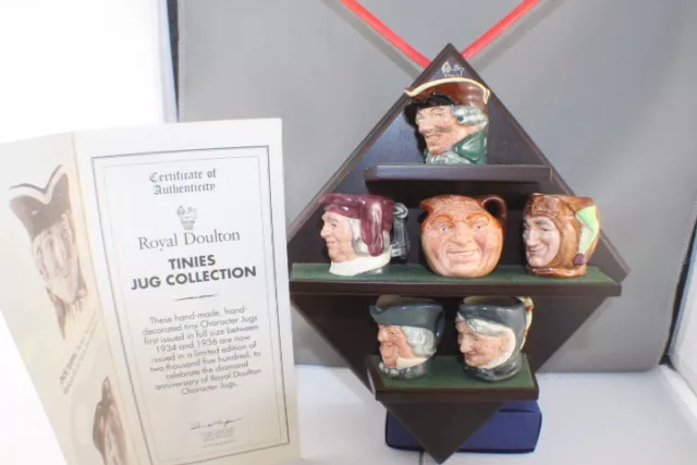 Royal Doulton D6951 to D6956 Diamond Anniversary Tinies Jug Collection  Mint Con