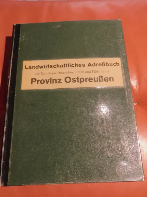 Niekammer´s Landwirtschaftliches Güter-Adressbuch Band III  Provinz Ostpreußen