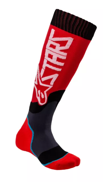 Alpinestars MX Plus-2 Socks Lg Red/White