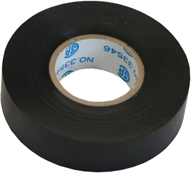 Cinta aislante InLine®, negra, 18mm, 18m