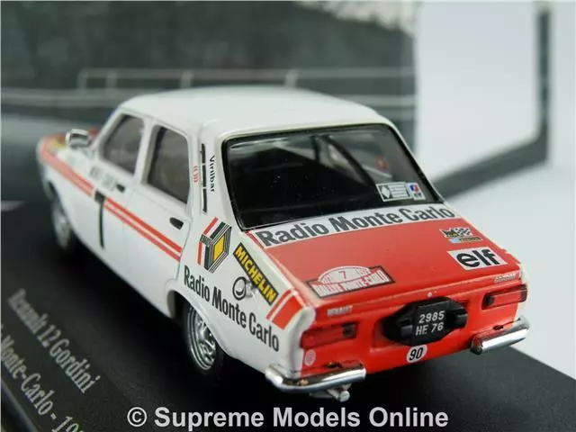 Renault 12 Gordini Modelo Coche 1:43 1973 Ixo Atlas La Saga Rally Monte Carlo K8 3