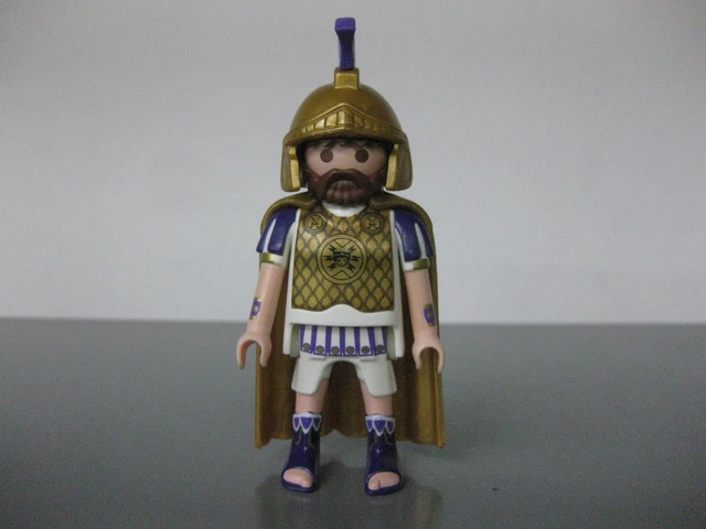 PLAYMOBIL FIGURA ROMANO dorado con escudo y lanza legión EUR 5,99