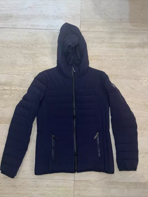 Michael Kors Womens Puffer Packable Down Fill Jacket Coat Full Zip Small