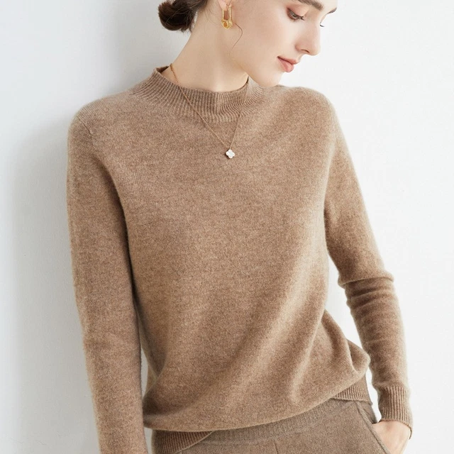 Pull Femme Col V Manches Longues - Maille Douce, Coupe Décontractée, Couleur Unie - Chaud, Léger, élégant - Pour Hiver, Bureau, Quotidien