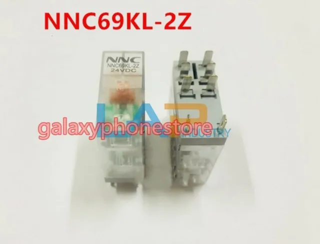 2PCS New For NNC Ultra-thin Relay NNC69KL-2Z 24VDC 8 feet 8A With Light