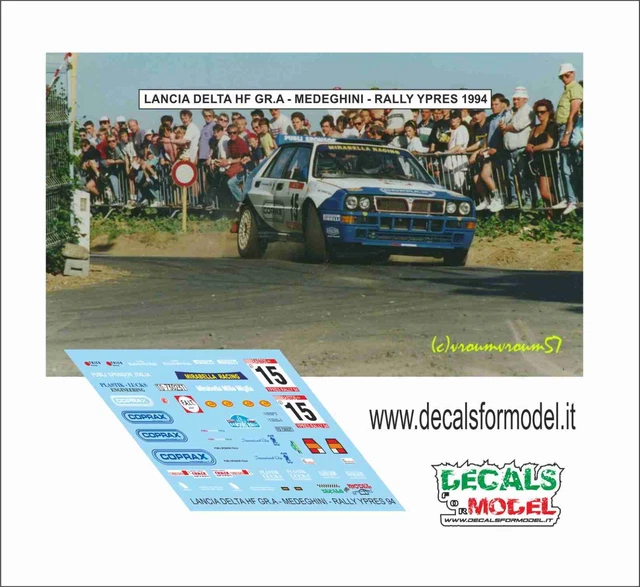 DECALS 1/43 LANCIA Delta HF Integrale Evo Motul B.Balas Rally Monte