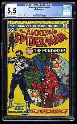 Amazing Spider-Man #129 CGC FN- 5.5 Off White to White 1st Appearance Punisher!