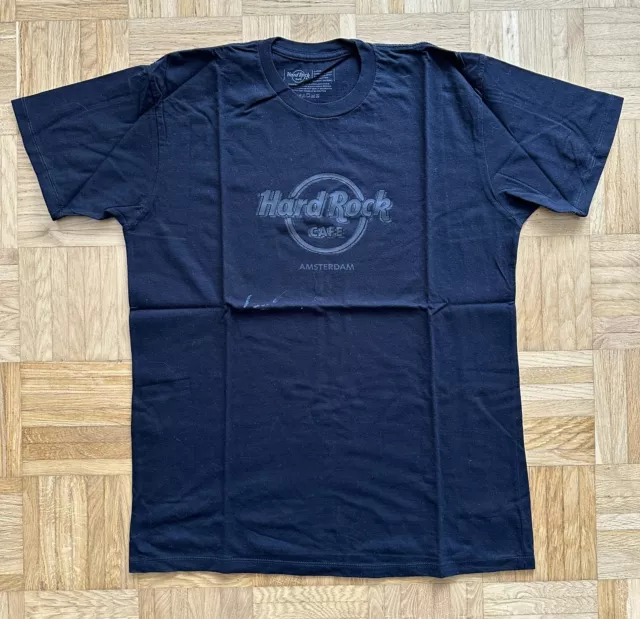 T-Shirt Hard Rock Cafe Amsterfam, Schwarz, Gr. L