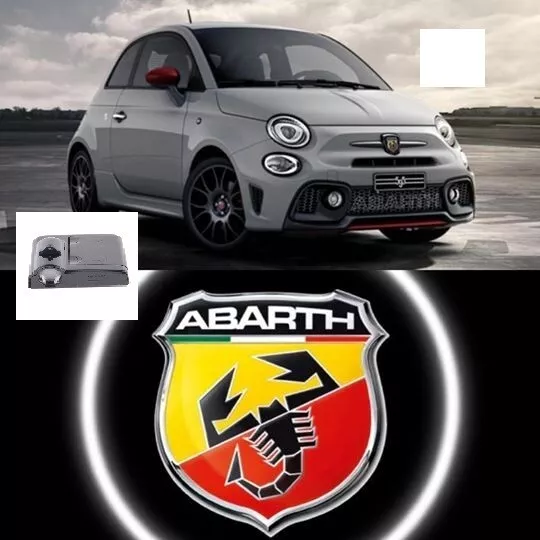Led Sottoporta Sotto Porta Per Tutte Le Auto Con Logo Abarth No Fili A Batteria