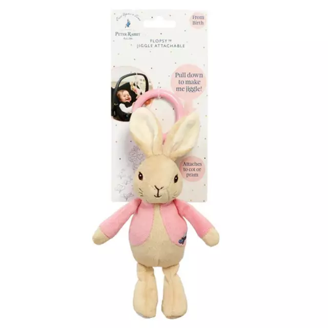 Beatrix Potter - Flopsy Attachable Jiggler - Nursery Activity Toy