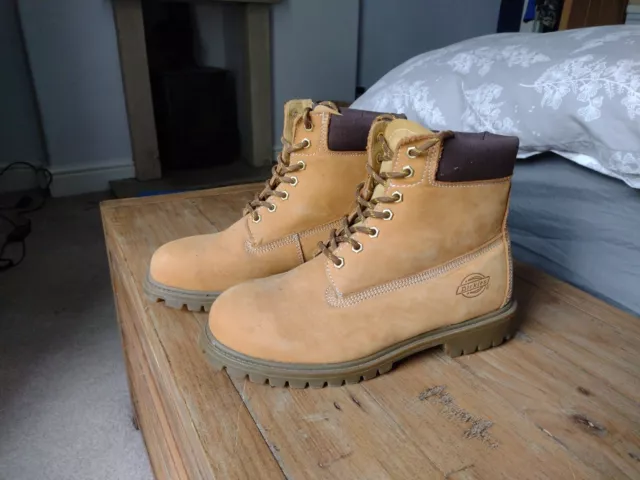 DICKIES NON SAFETY Boots Mens Leather Lace Up Ankle Hiking Shoe