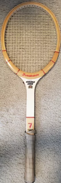 Vintage FUTABAYA 7 Golden Shot Wooden Tennis Racket needs new grip