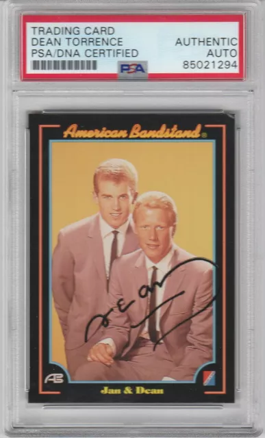 Autographed Dean Torrence American Bandstand  Card PSA/DNA